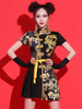Costumes de danse jazz gants de robe de dragon chinois vêtements de danse ceinture
