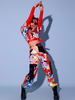 Costumes de danse jazz Pantalon en satin mat pour femmes Top Gants Sash Dancing Wear