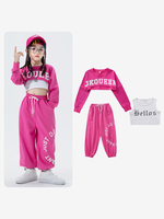 Costumes de danse Jazz pantalons en Polyester filles ensemble 3 pièces
