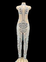 Costumes de danse jazz pour femmes Lycra Spandex Jumpsuit Dance Wear