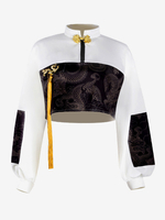 Costumes de danse jazz pour filles haut en polyester vêtements de danse
