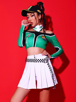Costumes de danse Jazz pour filles haut pantalon jupe vêtements de danse