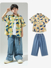 Costumes de danse jazz pour hommes top pantalon en polyester ensemble de danse