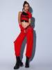 Costumes De Danse Jazz Top Pantalon En Polyester Pour Femmes Ensemble De Danse