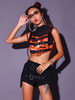 Costumes De Danse Jazz Top Short En Polyester Pour Femmes Ensemble De Danse