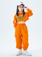 Costumes de danse Jazz unisexe top manches longues pantalon en Polyester vêtements de danse