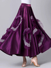 Costumes De Danse Jupe Salon Violet Femmes Volants Jupe Longue Vêtements De Danse