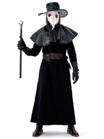 Costumes de docteur de peste Collier détachable Costumes de vacances dDéguisements Halloween