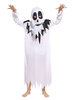 Costumes de fantôme dHalloween pour les enfants Costume de vacances de vêtements de capot de fibre de polyester blanc