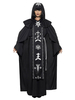 Costumes de mage noir Halloween pour les femmes illustration de magicien noir effrayant chapeau ceinture polyester vacances Costumes ensemble complet