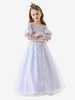Costumes De Princesse Enfants Ensemble Blanc Robe Déguisement