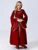 Costumes De Princesse Pour Enfants Vintage Déguisement Robe Bordeaux