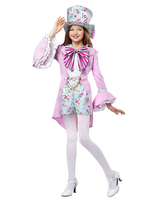 Costumes Enfant Cadeau Magicienne Cosplay En Dentelle À Imprimé Floral Princesse Déguisement Carnaval Halloween