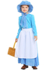 Costumes Enfants Bleu Ciel Bonnes Robe Chapeau Robe de Fille Déguisement Halloween