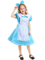 Costumes Enfants Chapeaux Légers Bleu Ciel Alice Au Pays Des Merveilles Cosplay Bonnes Déguisements Halloween