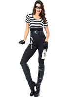 Costumes Femme Prisonnière Ensemble Cosplay Prison Déguisements Halloween