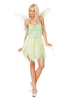 Costumes Femmes Déguisements Halloween 2021 Costume Perruque Avec Pastel Vert A Dentellets Robe En Coton IrrEguliEre