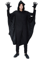 Costumes Homme Noir Combinaison Gants Déguisements Halloween