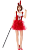 Costumes Lapin Cosplay Robe Rouge Femmes Noël Déguisements Halloween