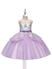 Costumes Licorne Robe Violet Déguisements Halloween Enfants Cadeau Noël Robe de Tutu en Coton Royal Robe de Princesse Fille