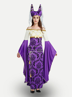 Costumes Marchandises de Vacances Costumes de Vacances Égyptien Sexy Violet Fibre de Polyester