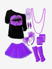Costumes Marchandises de vacances Costumes de vacances Halloween Violet Fibre de polyester
