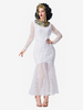 Costumes Marchandises de Vacances Costumes de Vacances Noël Fibre de Polyester Blanc