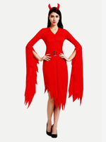 Costumes Marchandises de vacances Costumes de vacances Noël Fibre de polyester rouge sexy