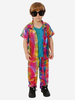 Costumes Marchandises de Vacances Costumes de Vacances Noël Punk Rouge Fibre de Polyester