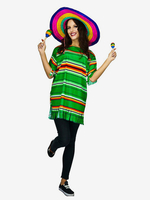 Costumes Marchandises de vacances Costumes de vacances Rayures dHalloween Fibre de polyester verte