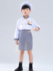 Costumes pour enfants Chef Cosplay chapeau blanc vêtements tablier ensemble 3 pièces Costume dhalloween en polyester