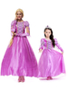 Costumes Princesse Cosplay Robe Femmes Perle Rose Déguisement Halloween