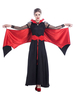 Costumes Robe Noire Rouge Vampire Femmes Cosplay Déguisements Halloween