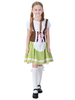 Costumes Robe Verte Claire Cerf Fille Enfant Manches Courtes Robe de Cosplay Déguisement Halloween