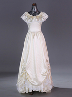 Costumes rétro champagne pour femmes en dentelle plissée en polyester Marie Antoinette Costume ensemble robe rétro vêtements vintage