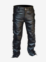 Costumes rétro en cuir PU rétro maigre Vintage noir pour homme
