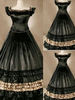 Costumes Rétro Femmes Robe De Soie Costume Marie Antoinette À Volants Déguisements Halloween