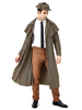 Costumes rétro lin vintage coton lin pied de poule pour hommes Déguisements Halloween