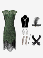 Costumes Rétro Noirs Paillettes Accessoire Robe Marie Antoinette Ensemble Vintage Femme
