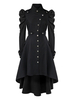 Costumes rétro noirs pardessus en polyester Costume Marie-Antoinette robe de bal de mascarade