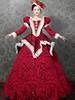 Costumes Rétro Rouge Costume En Dentelle Marie Antoinette Costume Rose Robe Costume Style Rococo 18ème Siècle Déguisements Halloween