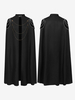 Costumes rétro sans manches en polyester occidental vintage noir pour homme