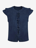 Costumes rétro sans manches en polyester pour hommes haut Vintage bleu marine foncé