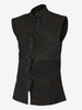 Costumes rétro sans manches en polyester rétro haut vintage noir pour homme