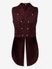 Costumes rétro sans manches en polyester rétro haut vintage noir pour homme