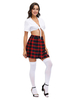 Costumes Sexy Ensemble Écolière Cosplay Déguisement Halloween