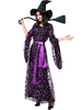 Costumes Sorcière Étoiles Imprimé Robe Violet Déguisements Halloween Costumes De Fêtes