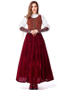 Costumes Vintage Carnaval Femmes Gothique Jupe Longue Rétro Déguisements Halloween