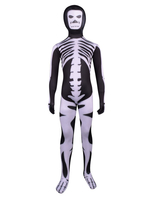 Costumes Zentai de Déguisements Halloween unisexe Multi couleur squelette Lycra Kids