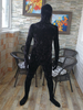 Costumes Zentai Noir Costumes Déguisements Halloween Combinaisons De Corps En Velours Noir